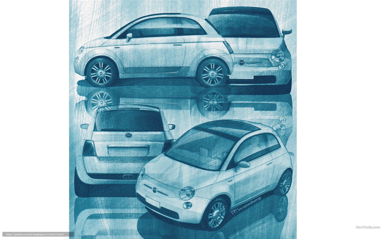 Fiat 500 concept sketches