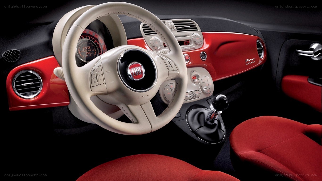 Fiat 500 interior dashboard