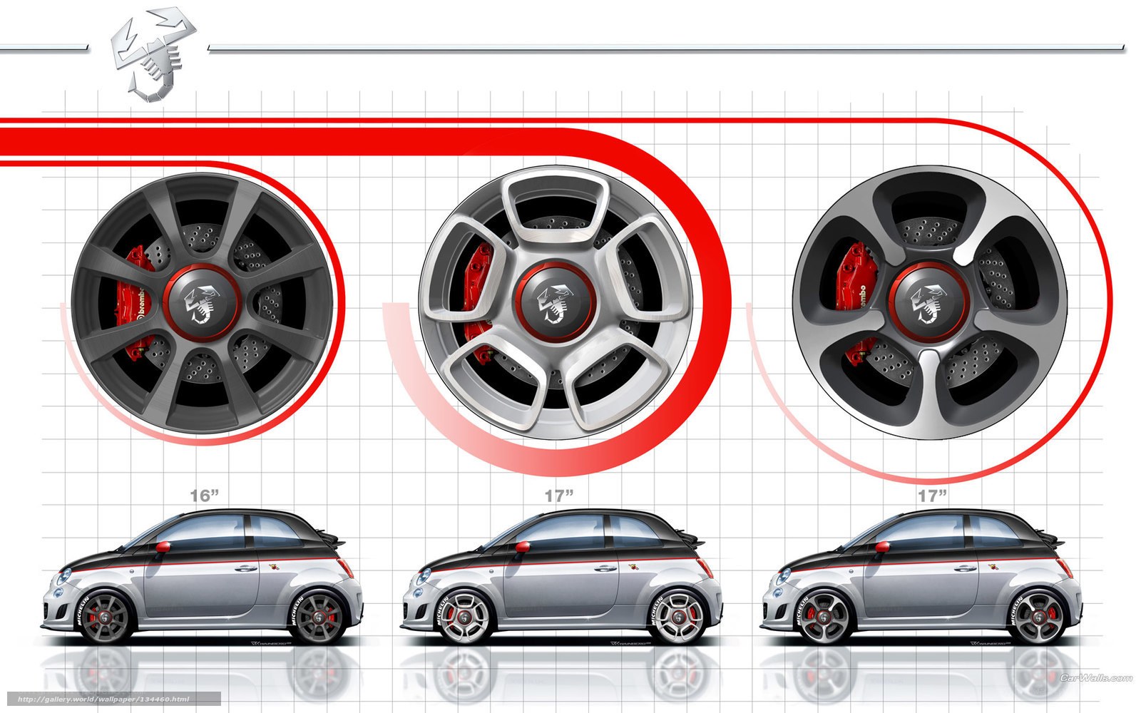 Fiat 500 wheel design concepts