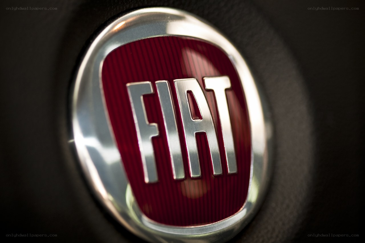 Fiat car emblem close-up