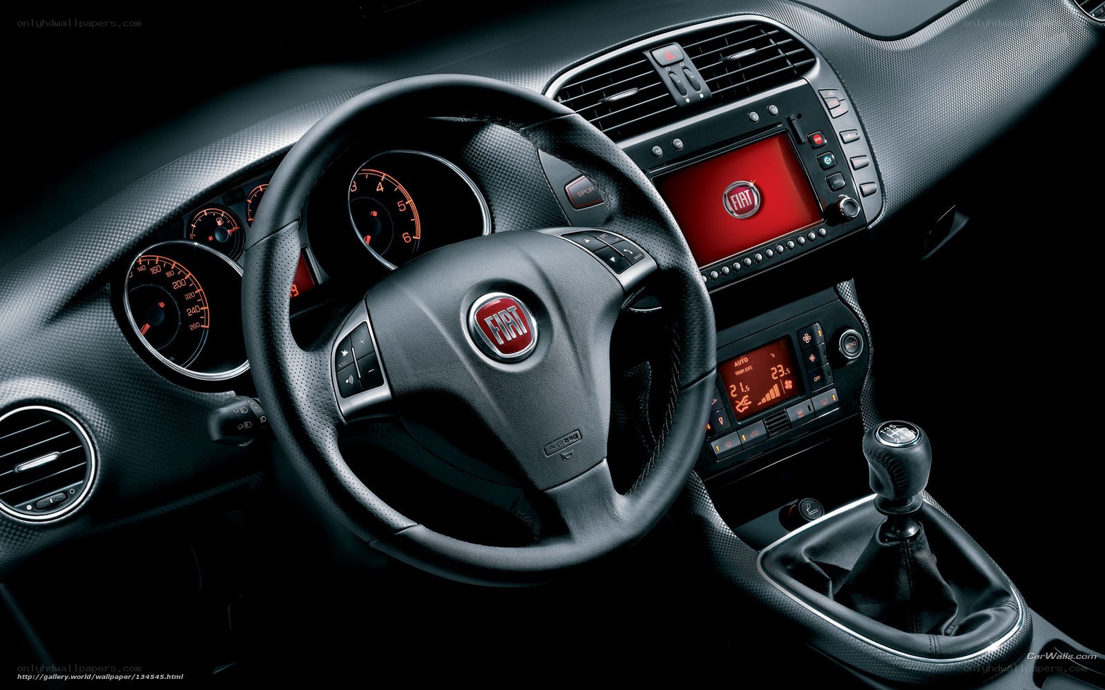 Fiat car interior dashboard