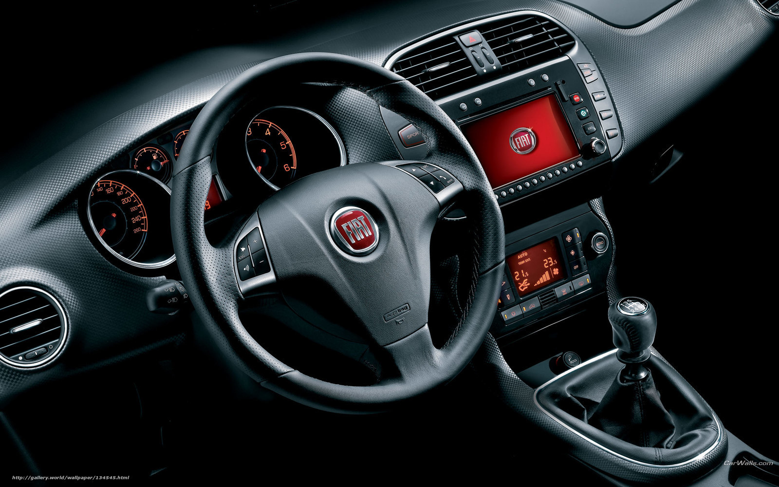 Fiat car interior dashboard