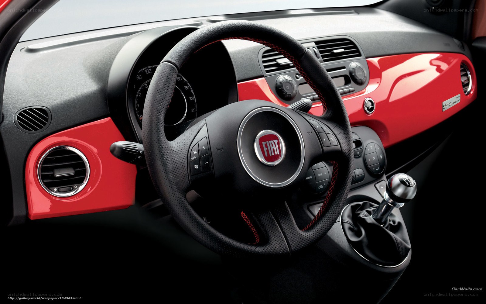 Fiat car interior dashboard