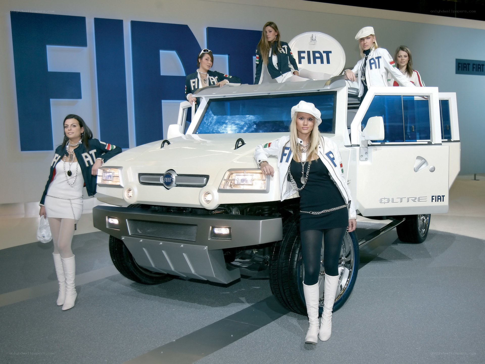 Fiat concept car display