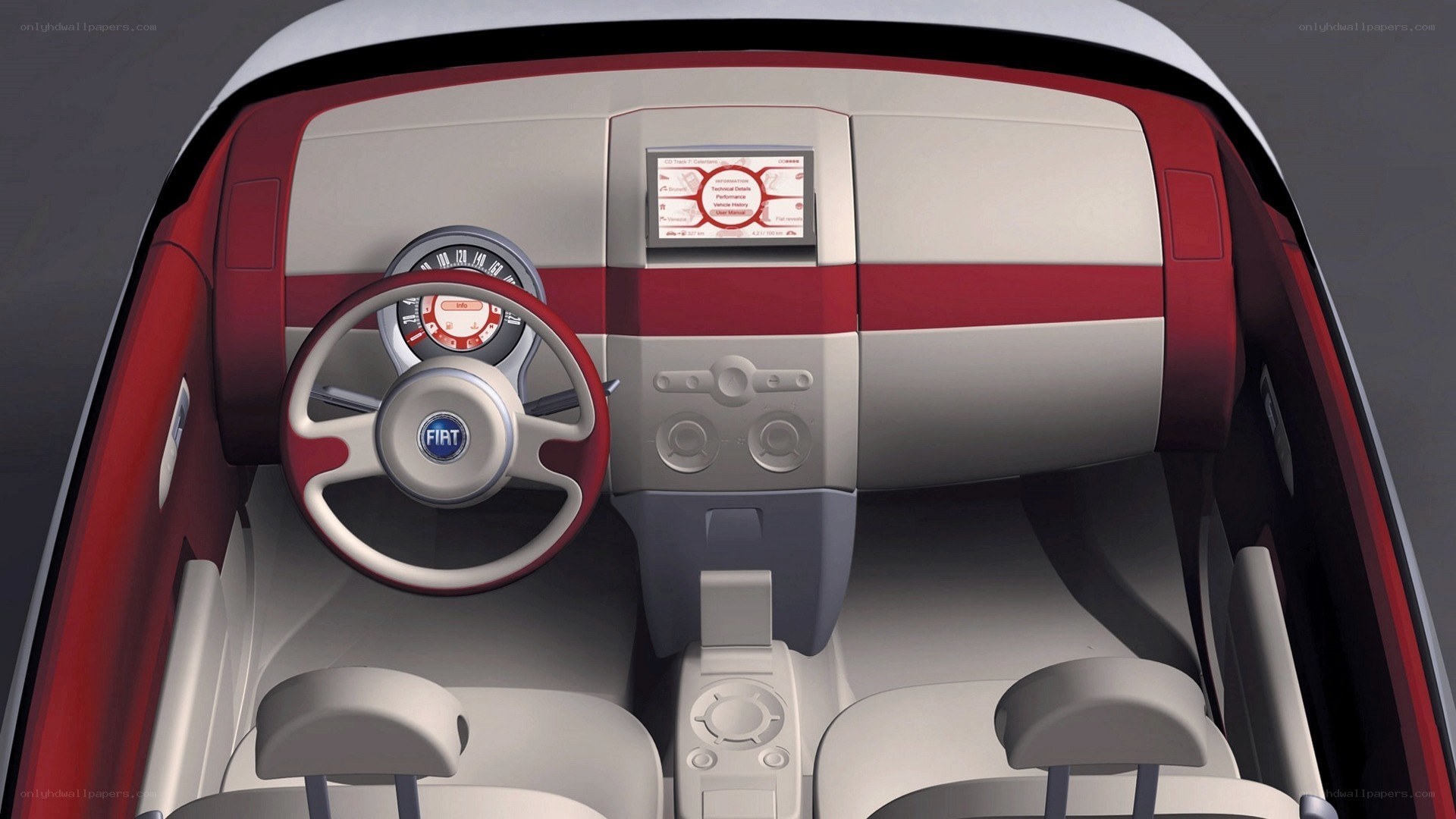 Fiat concept car interior