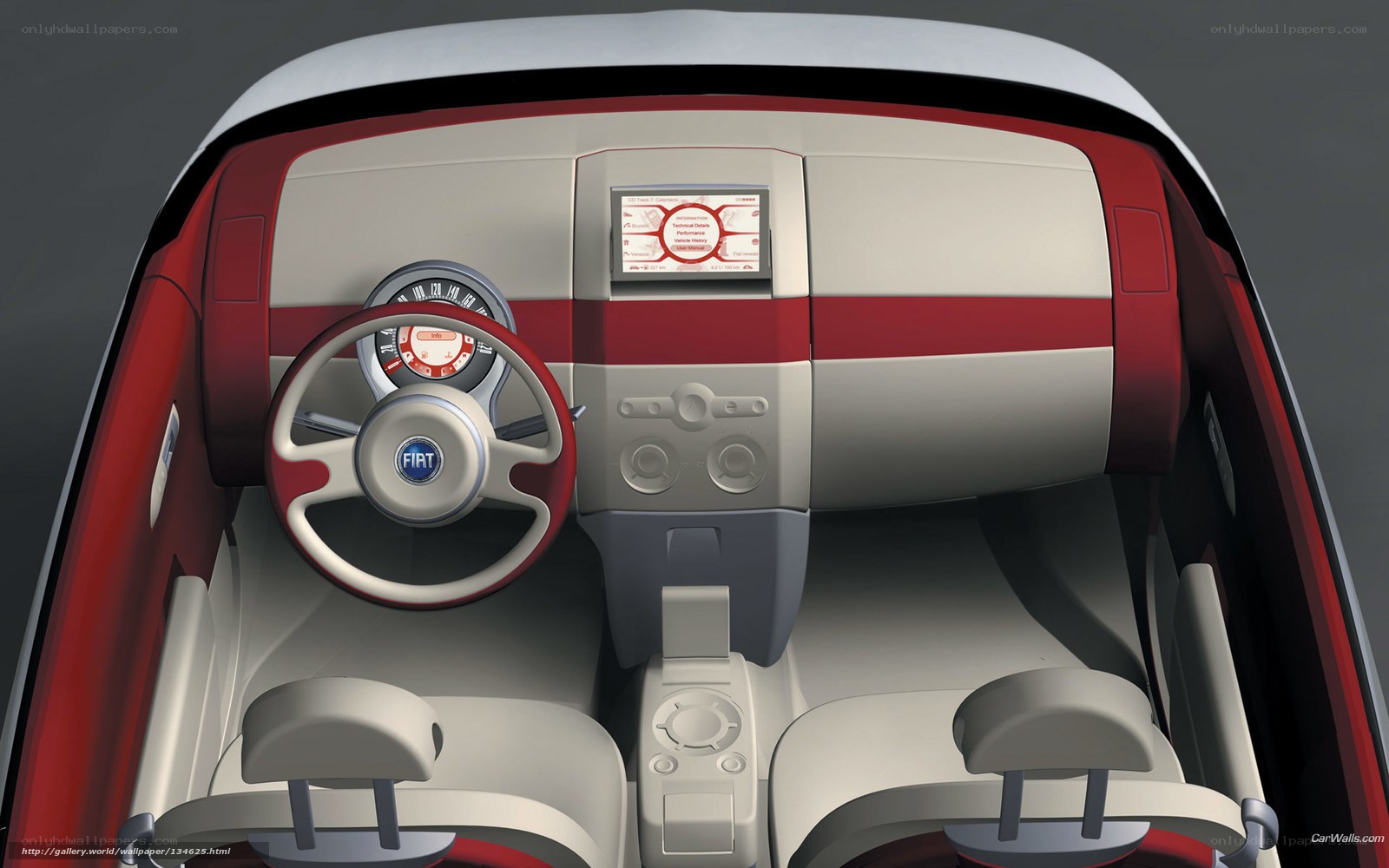 Fiat concept car interior