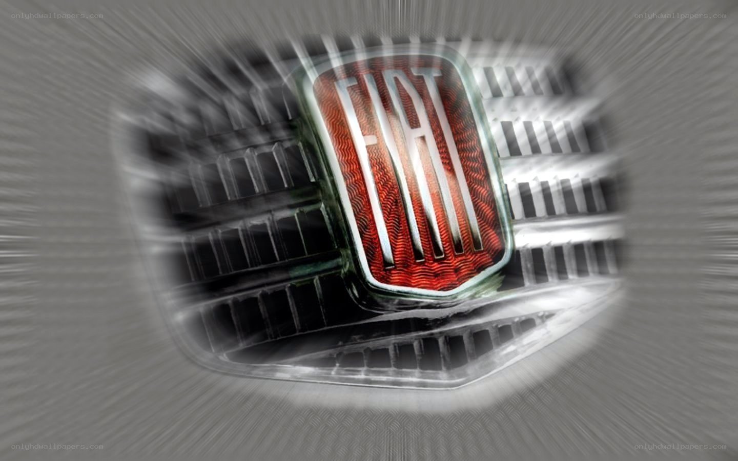 Fiat logo with motion blur
