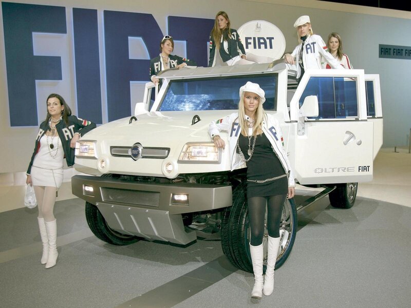 Fiat military vehicle display