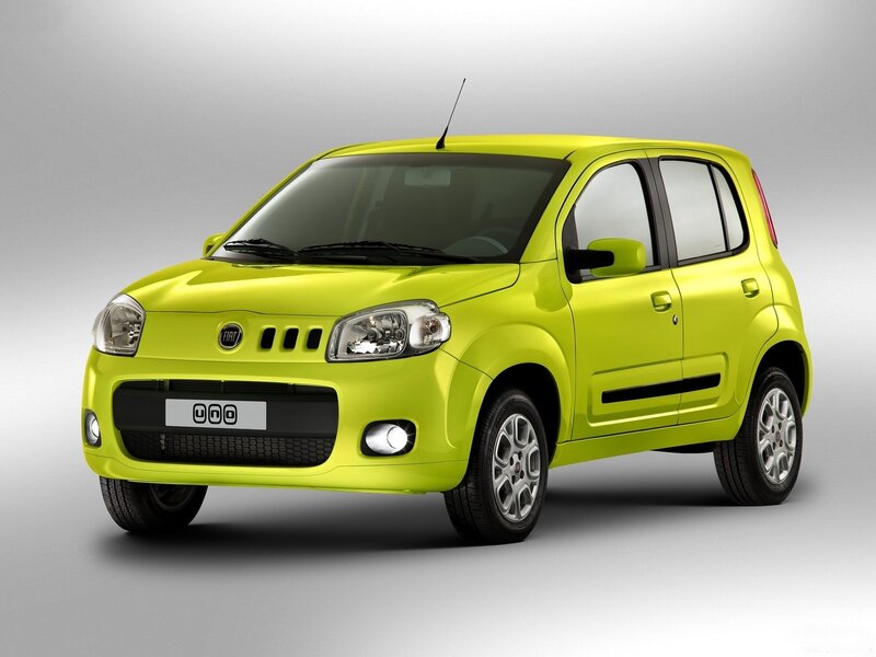 Fiat Uno in lime green