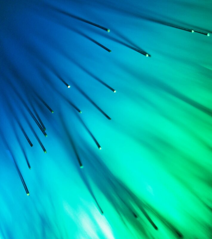 Fiber Optic Cables — Blue, Technological, Abstract