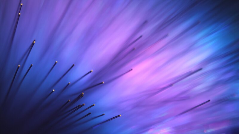 Fiber Optic Cables — Purple