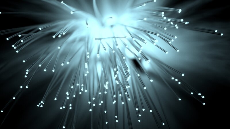 Fiber Optic Cables — White, Dramatic