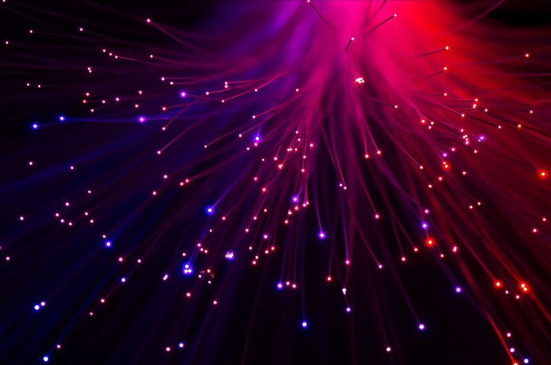 fiber optic light burst