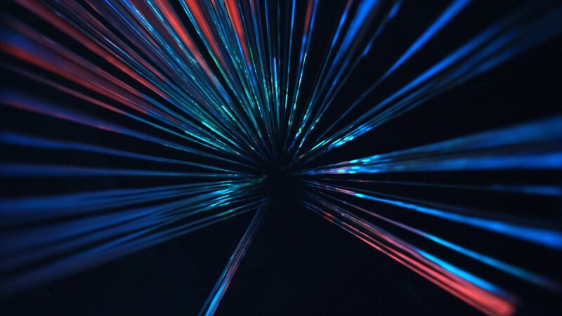 Fiber Optic Light Burst — Blue, Dynamic