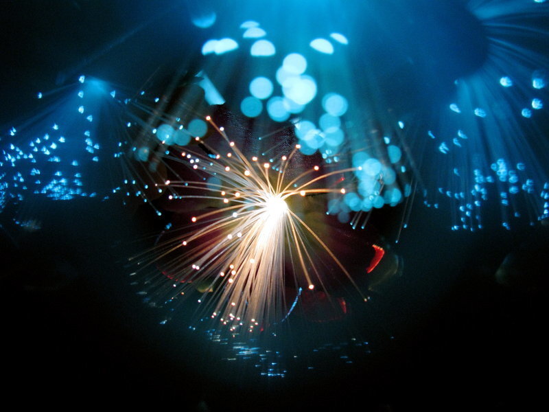 Fiber Optic Light Display — Blue