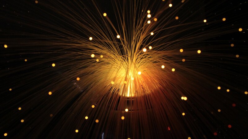 Fiber Optic Light Display — Yellow