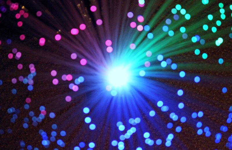 Fiber Optic Light Strands — Blue