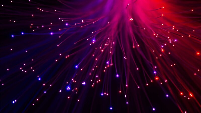 Fiber Optic Light Strands — Purple