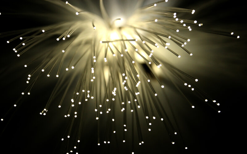 Fiber Optic Light Strands — White