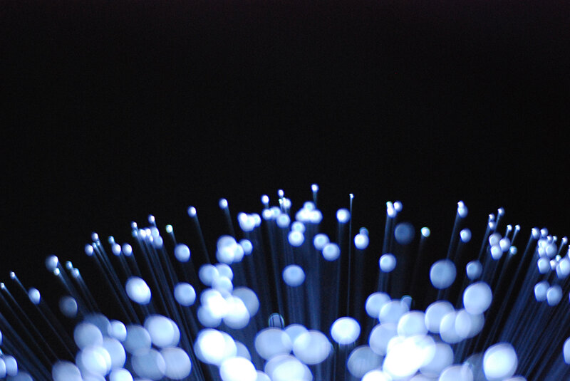 Fiber Optic Strands — Black