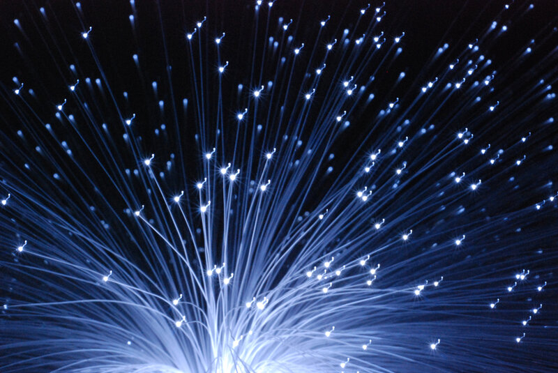 Fiber Optic Strands — Blue, Dramatic