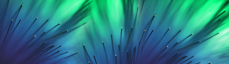 Fiber Optic Strands — Green, Calm, Abstract