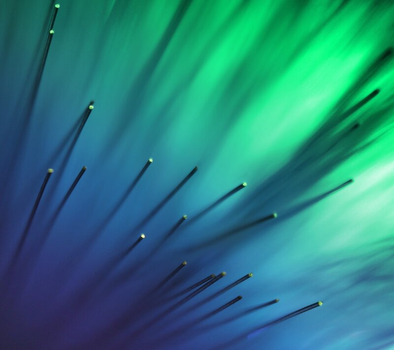 Fiber Optic Strands — Green, Calm