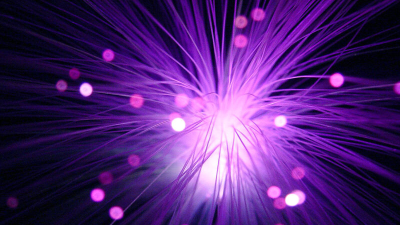 Fiber Optic Strands — Purple, Dramatic