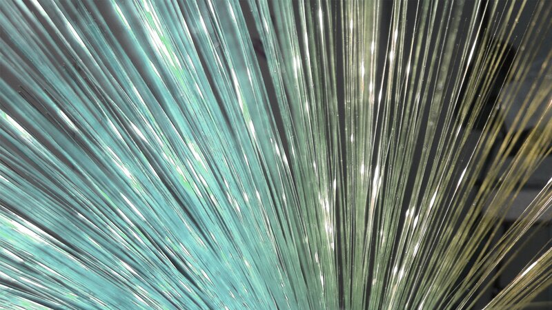 Fiber Optic Strands — Teal