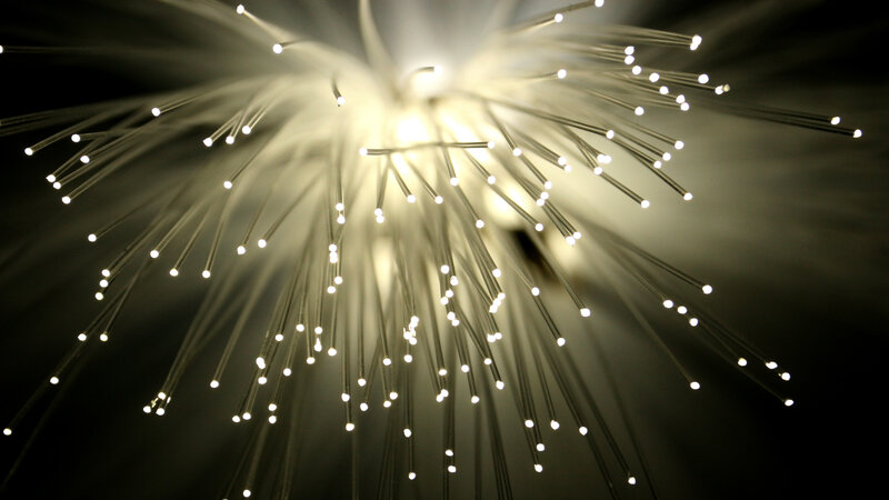 Fiber Optic Strands — White