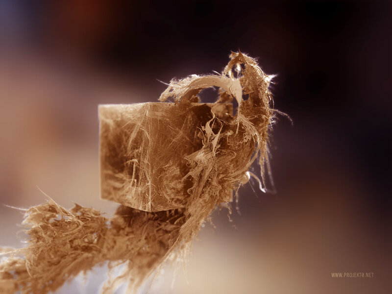 fiber-wrapped cube