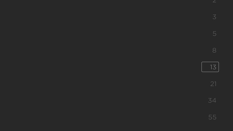 Fibonacci Sequence — Black