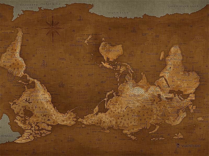 fictional world map
