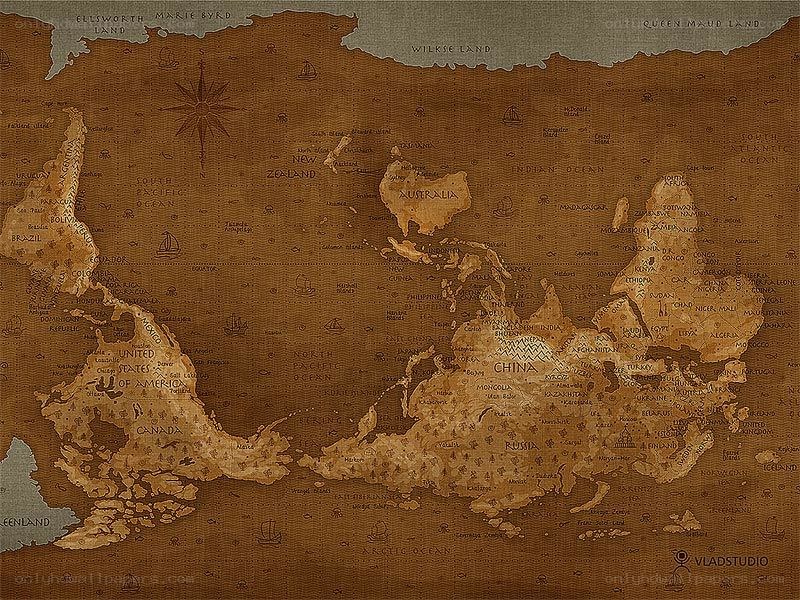 fictional world map