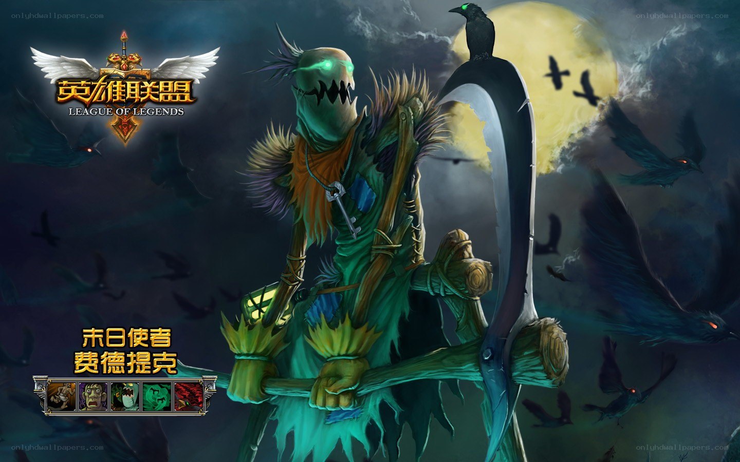 Fiddlesticks in a dark forest