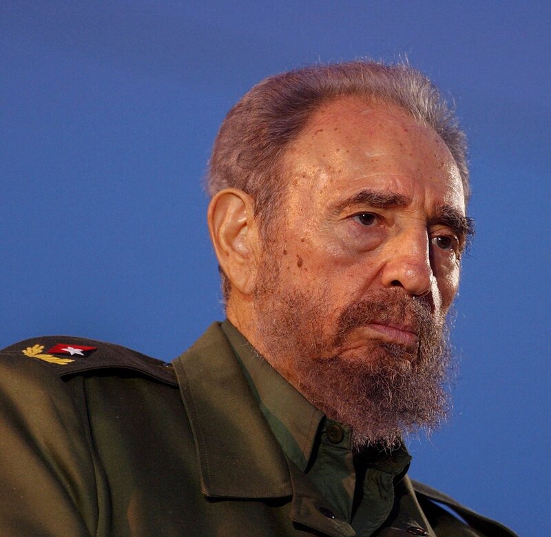 Fidel Castro in military uniform