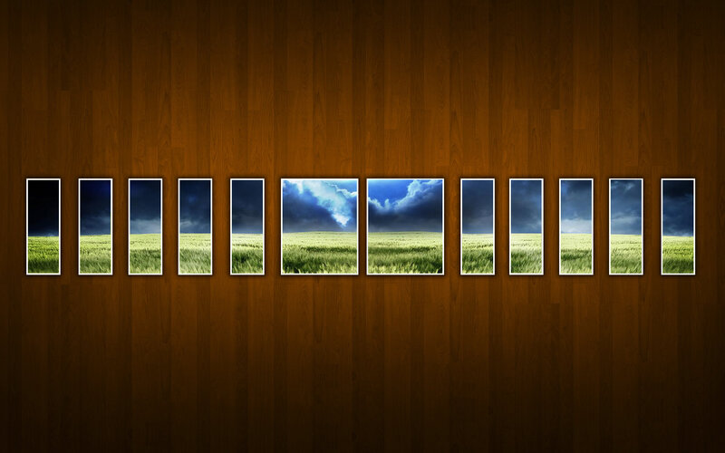 Field and sky time-lapse