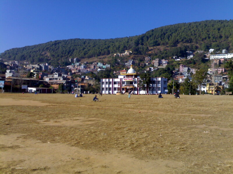 Field with Buildings