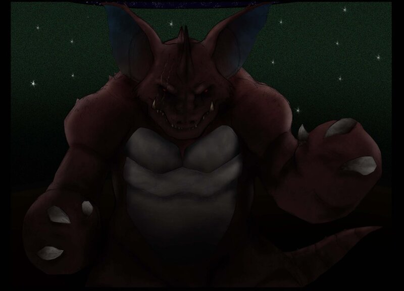 fierce bat-like creature