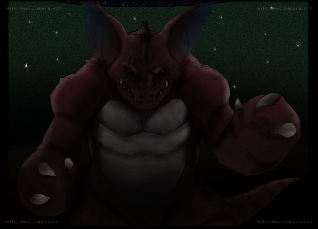 fierce bat-like creature