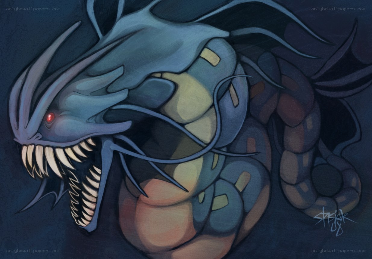 fierce blue sea serpent