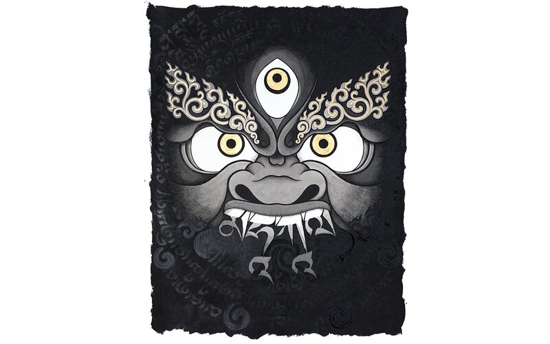 fierce deity mask artwork