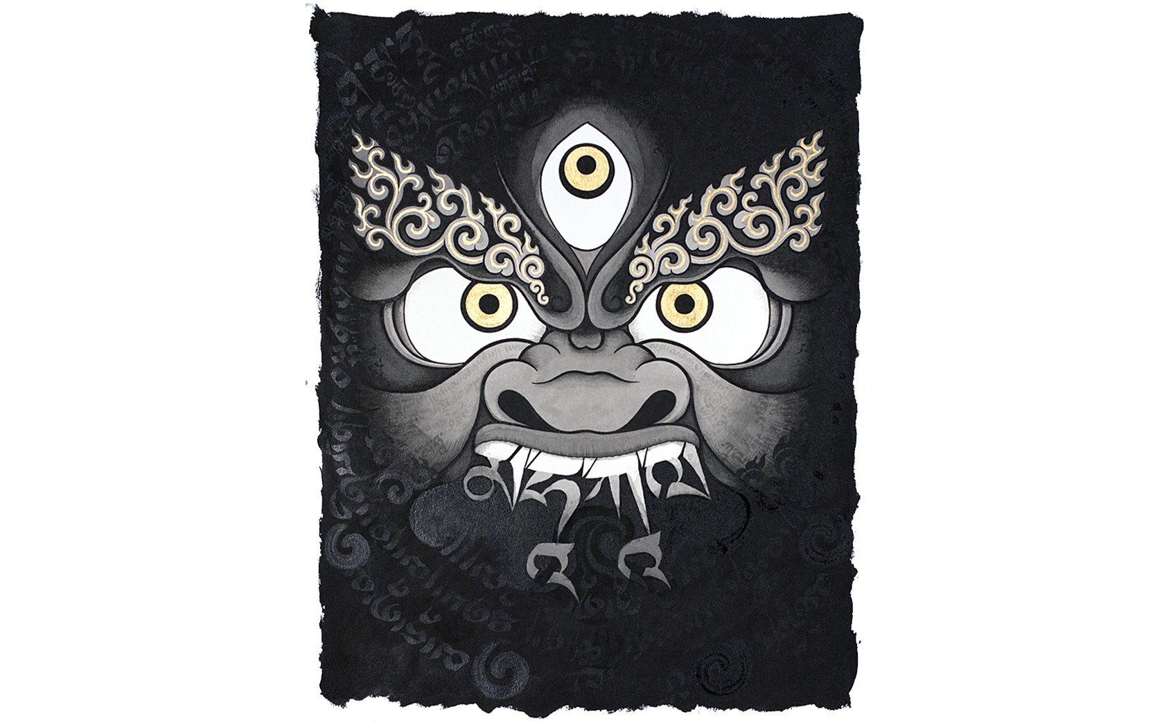 fierce deity mask artwork