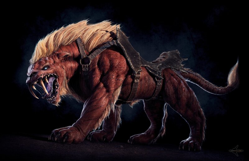 Fierce Lion-like Creature