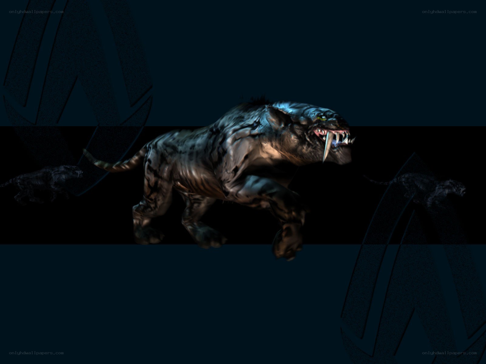 fierce saber-toothed cat