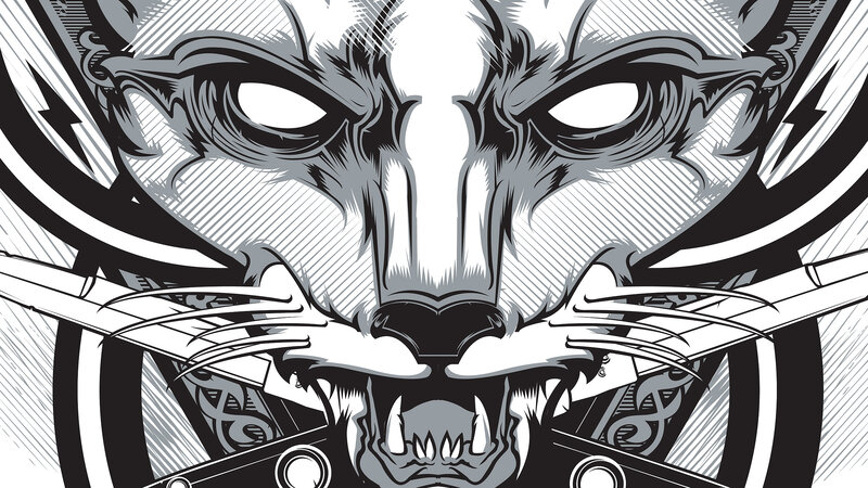 Fierce Wolf Face