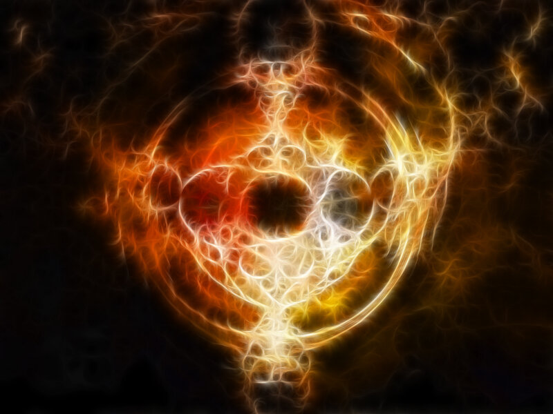 fiery abstract energy pattern