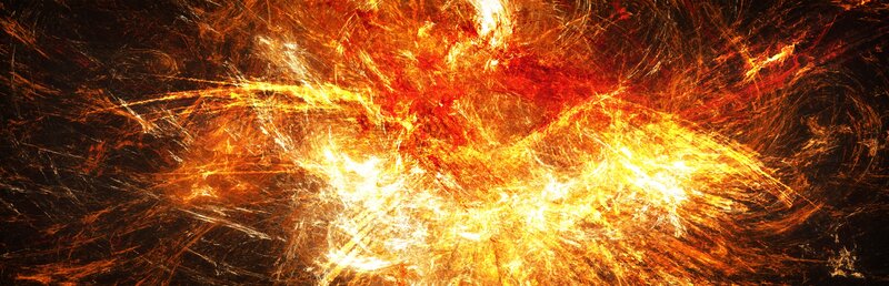 fiery abstract explosion