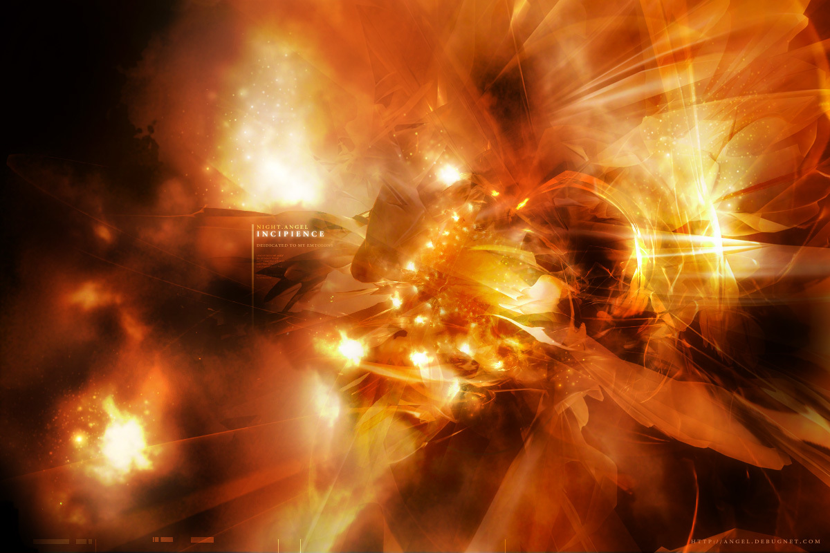 fiery abstract explosion