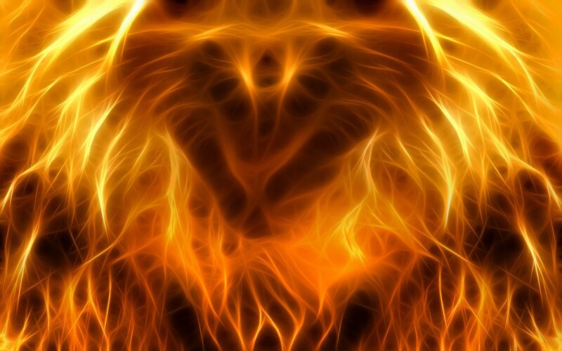 fiery abstract pattern